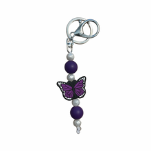 Load image into Gallery viewer, Purple for Lupus Butterfly Fidget Keychain
